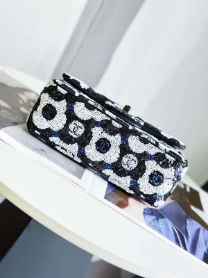 Chanel AS4419 Mini Flap Bag Sequins & Ruthenium-Finish Metal - Default Title - View 5