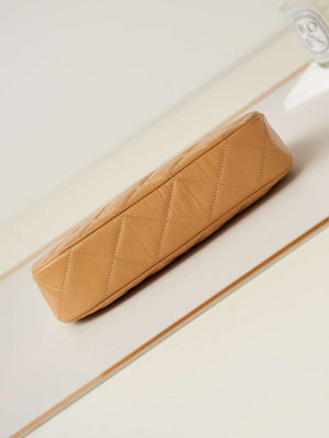 Chanel AS4422 23K Hobo Bag Lambskin Gold Metal Caramel - Default Title - View 6