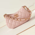 Chanel AS4422 23K Hobo Bag Lambskin Gold Metal Pink - Default Title - View 1