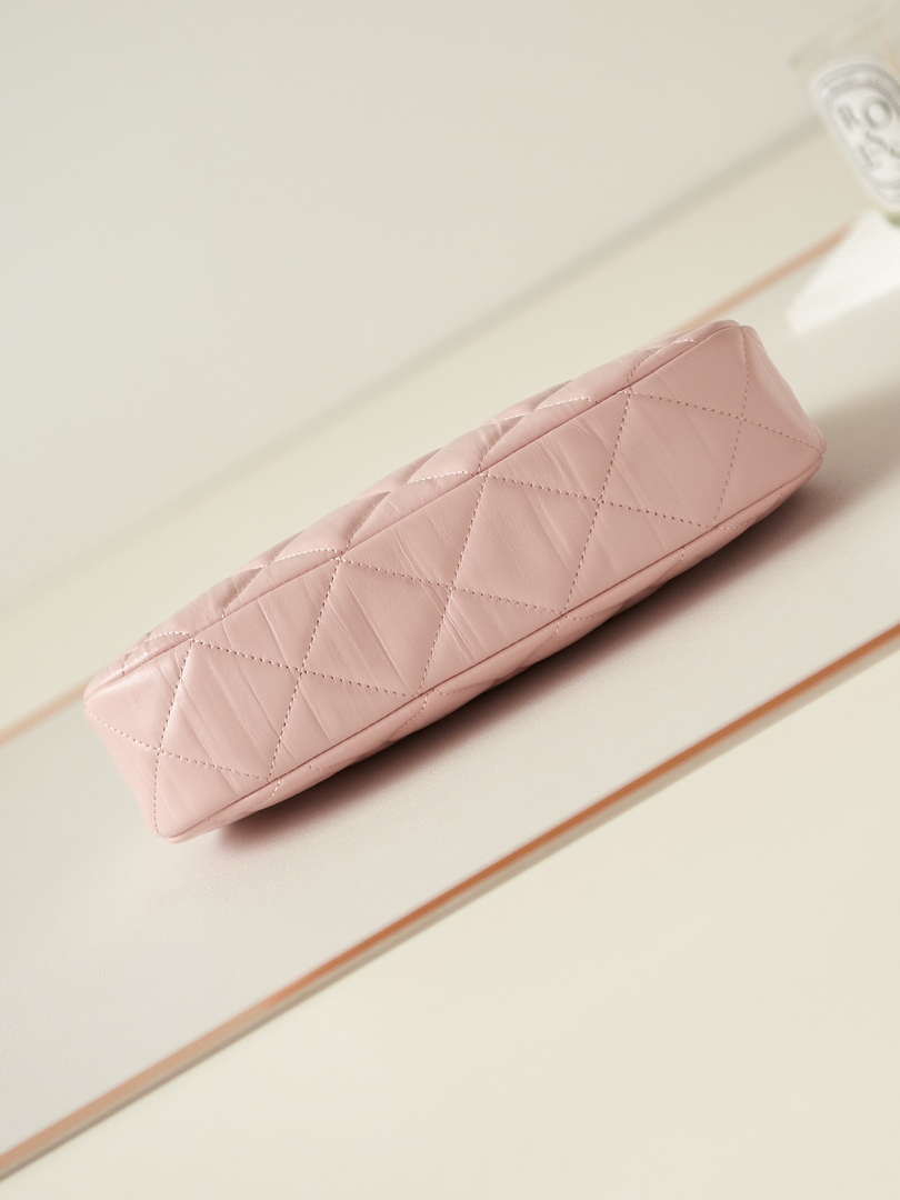 Chanel AS4422 23K Hobo Bag Lambskin Gold Metal Pink - Default Title - View 5