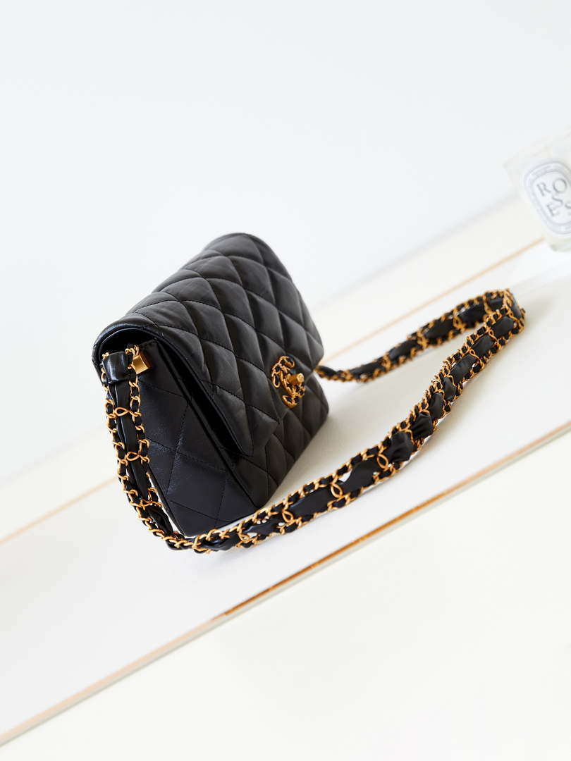 Chanel AS4423 Flap Lambskin bag Black - Default Title - View 3