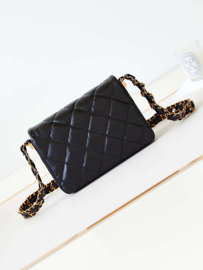 Chanel AS4423 Flap Lambskin bag Black - Default Title - View 5