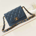 Chanel AS4423 Flap Lambskin bag Blue - Default Title - View 1