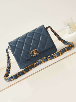 Chanel AS4423 Flap Lambskin bag Blue - Default Title - View 1
