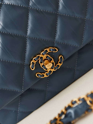 Chanel AS4423 Flap Lambskin bag Blue - Default Title - View 3
