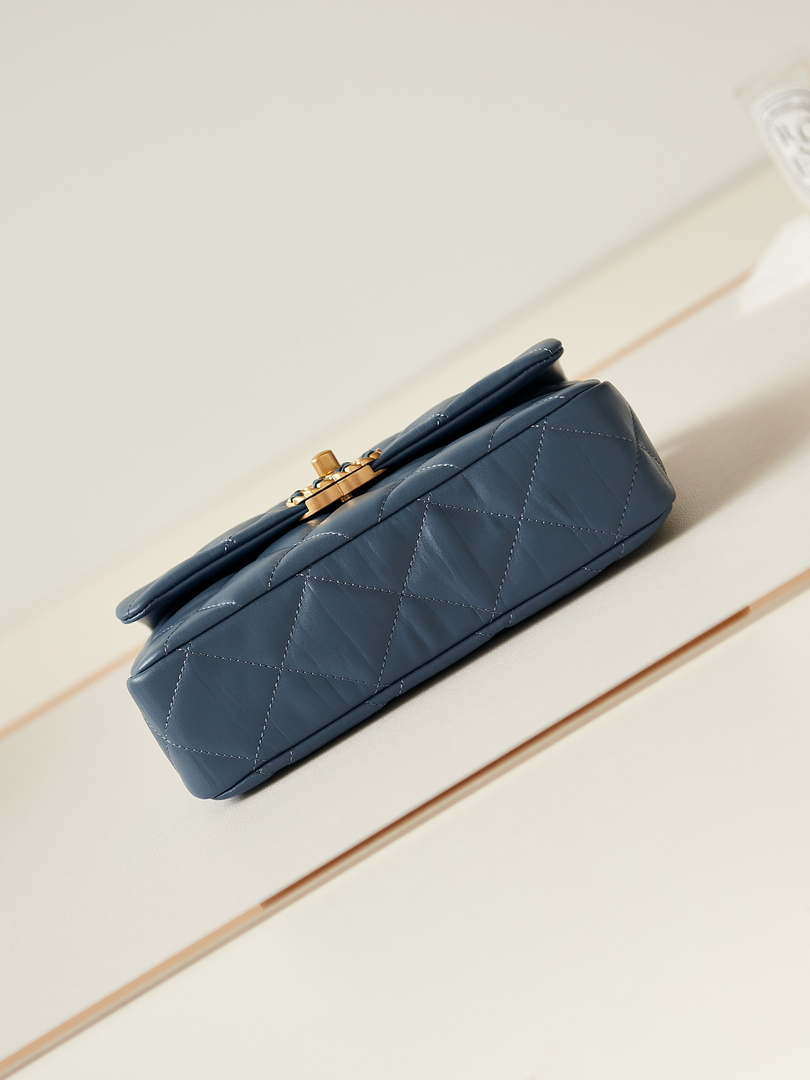 Chanel AS4423 Flap Lambskin bag Blue - Default Title - View 7
