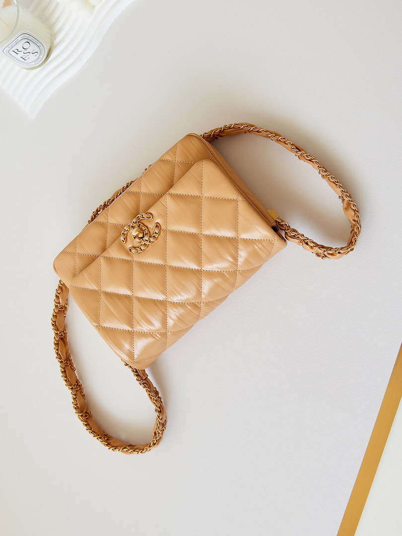 Chanel AS4423 Flap Lambskin bag Brown - Default Title - View 7