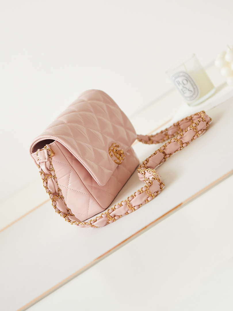 Chanel AS4423 Flap Lambskin bag Pink - Default Title - View 2