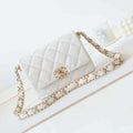 Chanel AS4423 Flap Lambskin bag White - Default Title - View 1
