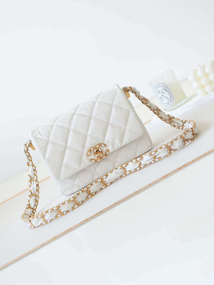 Chanel AS4423 Flap Lambskin bag White - Default Title - View 1