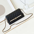 Chanel 23K AS4452 Flap Bag Lambskin With Pearl & Metal Chain Black - Default Title - View 1
