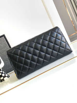 Chanel AS4455 CLUTCH Lambskin Imitation Pearls & Gold Metal Black - Default Title - View 12