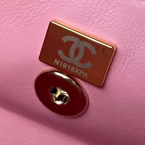 Chanel AS4471 Small BOX Bag Shiny Calfskin & Gold-Tone Metal Pink - Default Title - View 9