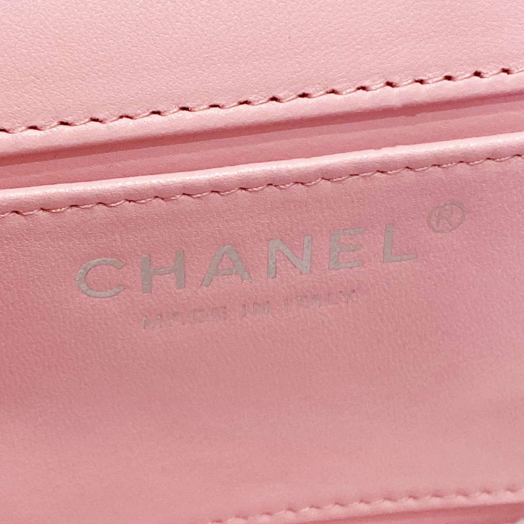 Chanel AS4498 Clutch Flap Bag Patent Calfskin & Gold Metal Pink
