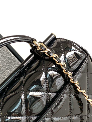 Chanel AS4511 Patent Calfskin & Gold-Tone Metal Black - Default Title - View 6
