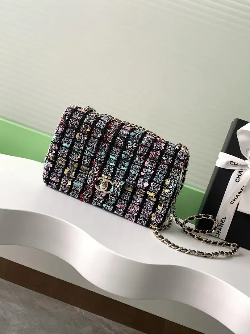 Chanel AS4561 25K Evening Colorful sequins mini Lambskin Bag