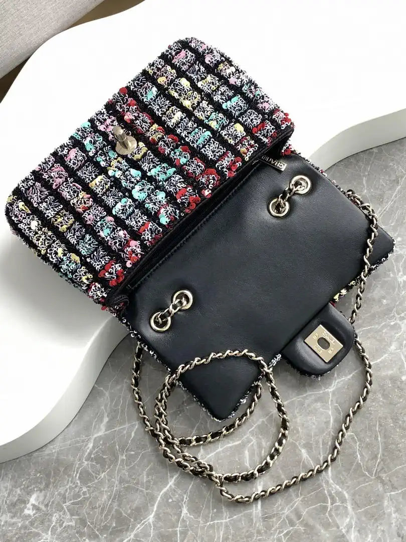 Chanel AS4561 25K Evening Colorful sequins mini Lambskin Bag