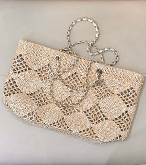 Chanel AS4576 25SS Shopping Bag beige Raffia - Default Title - View 1