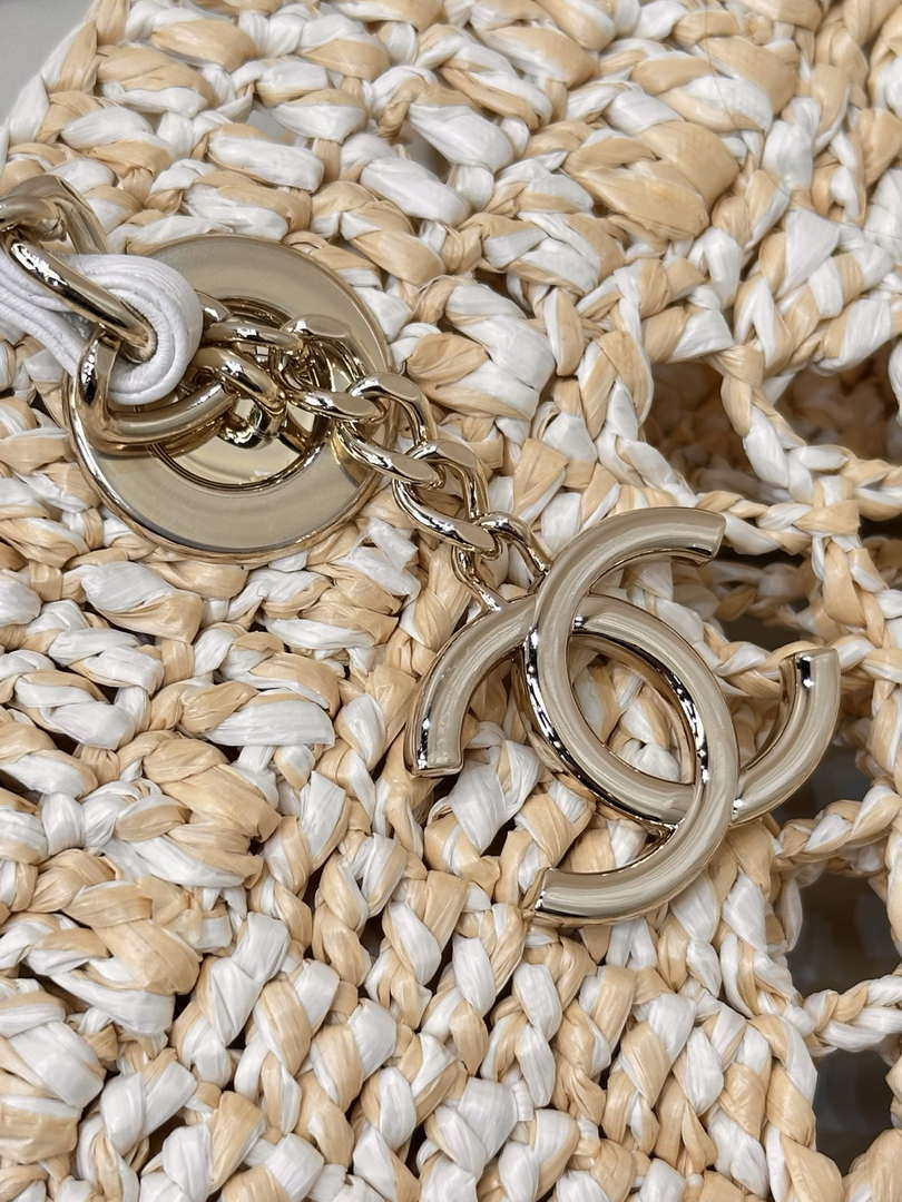 Chanel AS4576 25SS Shopping Bag beige Raffia