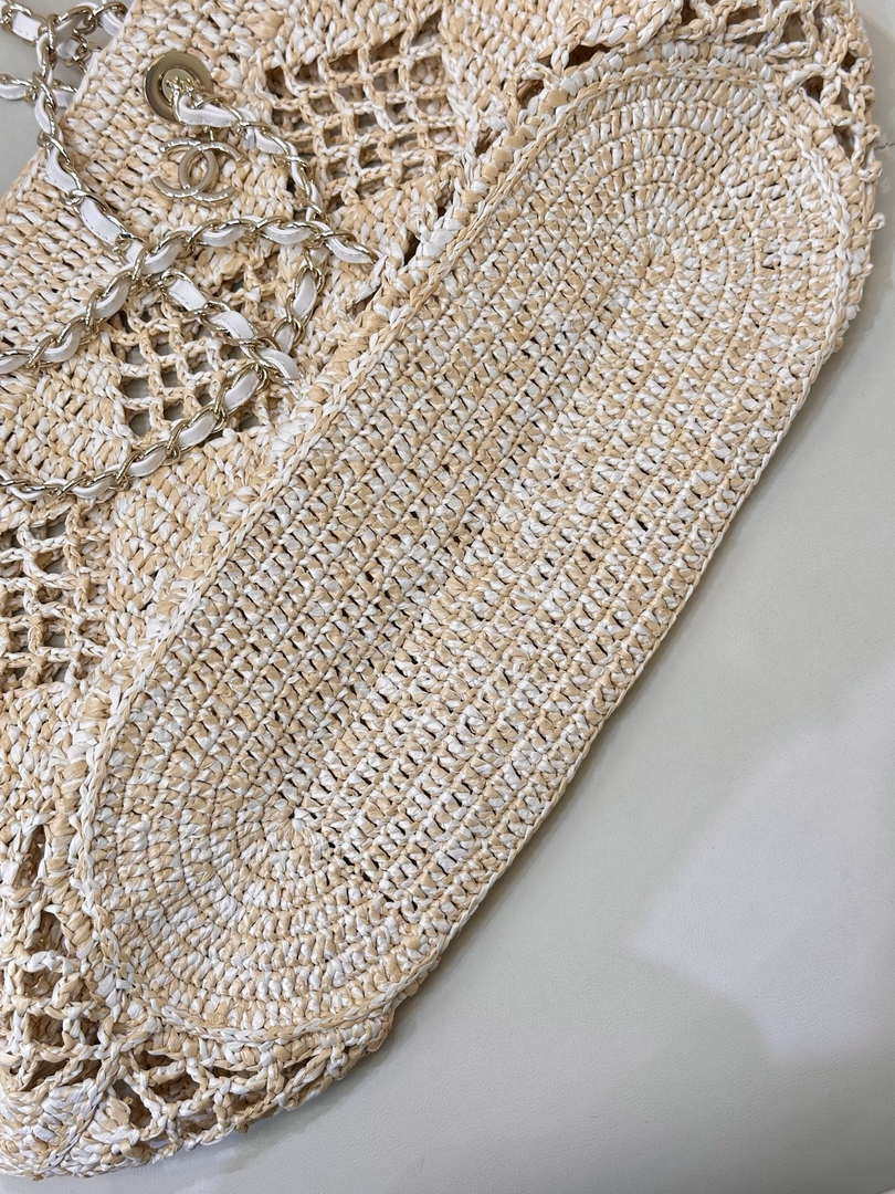 Chanel AS4576 25SS Shopping Bag beige Raffia
