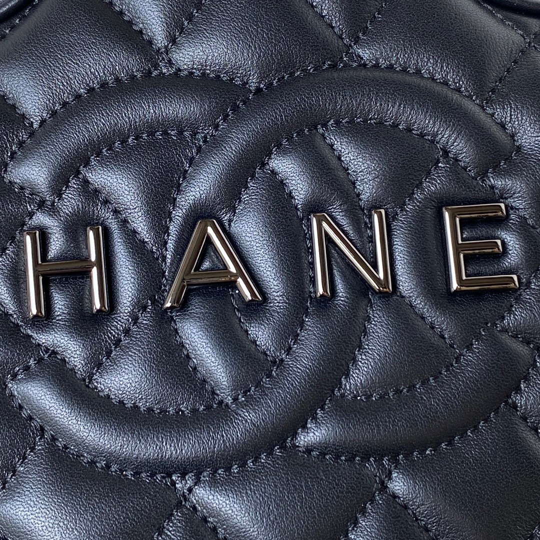 Chanel AS4579 Star Handbag metallic Lambskin Black metal Black - Default Title - View 3