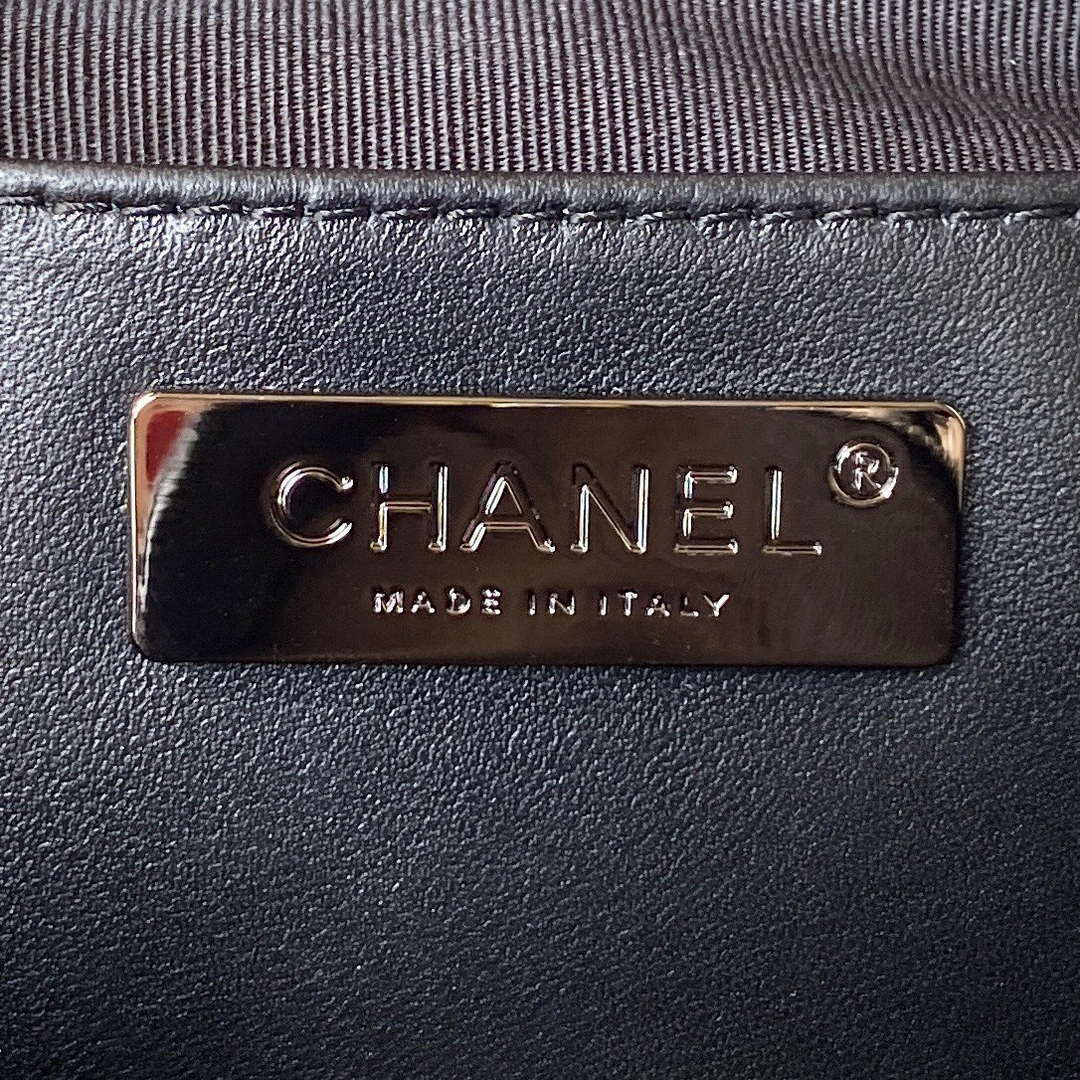 Chanel AS4579 Star Handbag metallic Lambskin Black metal Black - Default Title - View 7
