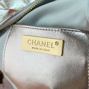 Chanel AS4579 Star Handbag metallic Lambskin gold metal Silver - Default Title - View 8