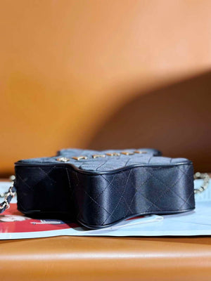 Chanel AS4579 Star Handbag Satin & gold-tone metal Black - Default Title - View 3