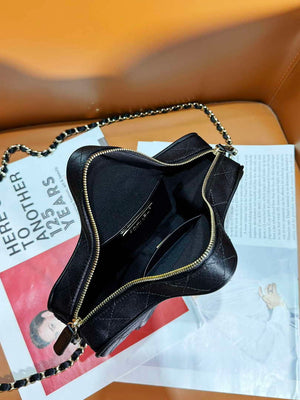 Chanel AS4579 Star Handbag Satin & gold-tone metal Black - Default Title - View 4
