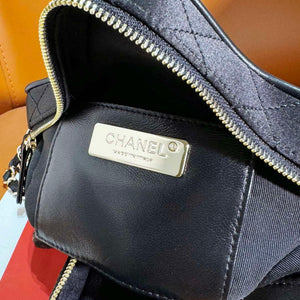 Chanel AS4579 Star Handbag Satin & gold-tone metal Black - Default Title - View 7