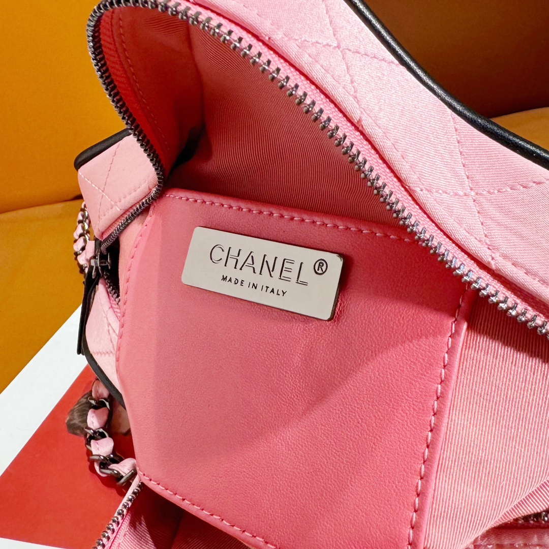 Chanel AS4579 Star Handbag Satin & Black-tone metal Pink - Default Title - View 8