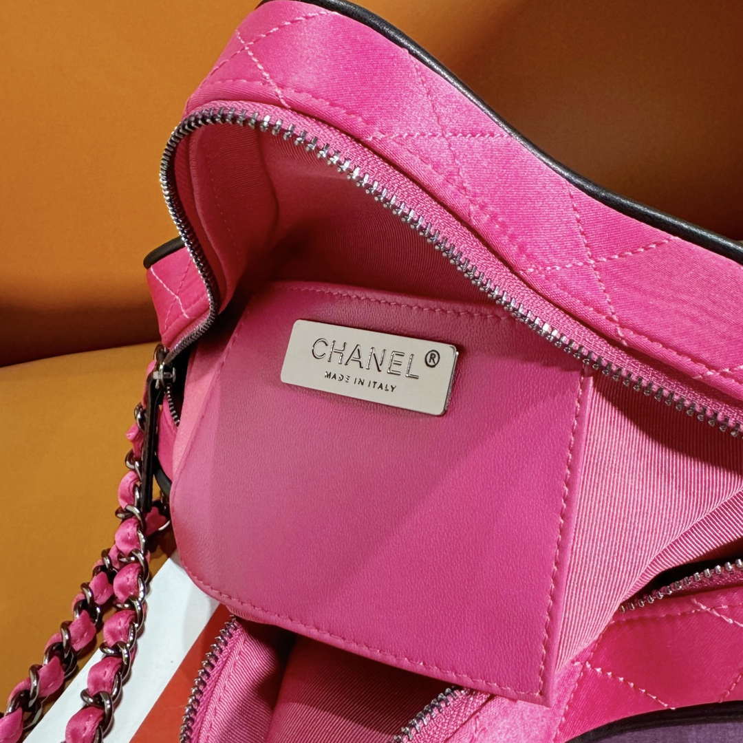 Chanel AS4579 Star Handbag Satin & Black-tone metal Rose Pink - Default Title - View 8
