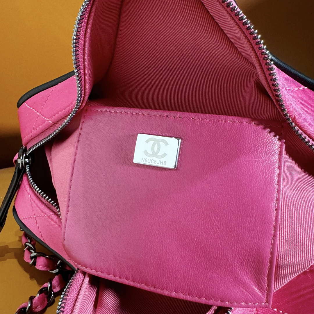 Chanel AS4579 Star Handbag Satin & Black-tone metal Rose Pink - Default Title - View 9