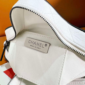 Chanel AS4579 Star Handbag Satin & Black-tone metal White - Default Title - View 8