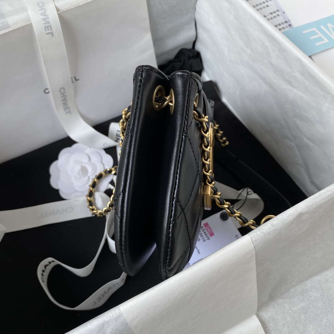 Chanel AS4609 Small Messenger bag Lambskin Black