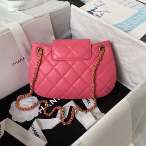 Chanel AS4609 Small Messenger bag Lambskin Red - Default Title - View 2