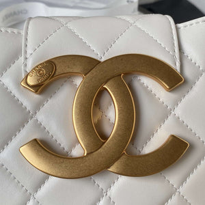 Chanel AS4609 Small Messenger bag Lambskin White - Default Title - View 3