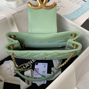 Chanel AS4610 Messenger bag Lambskin Green - Default Title - View 5