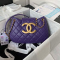 Chanel AS4610 Messenger bag Lambskin Purple - Default Title - View 1