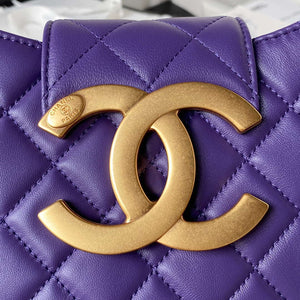 Chanel AS4610 Messenger bag Lambskin Purple - Default Title - View 3