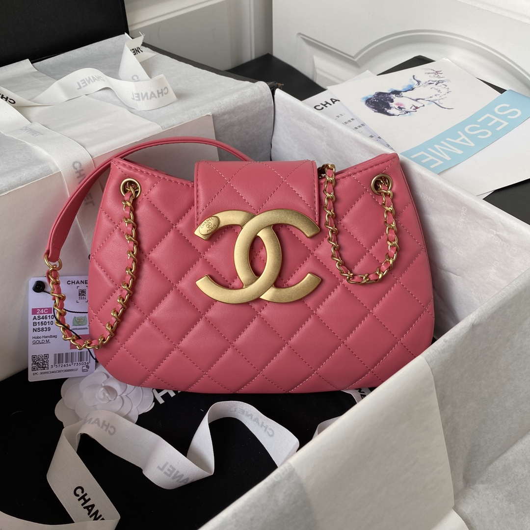 Chanel AS4610 Messenger bag Lambskin Red - Default Title - View 1