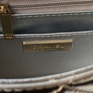 Chanel AS4647 Mini Flap Bag & STAR COIN PURSE Metallic Calfskin & Gold-Tone Metal Silver - Default Title - View 9