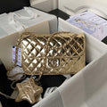 Chanel AS4648 Flap Bag & STAR COIN PURSE Mirror Calfskin Metallic Calfskin & Gold-Tone Metal Gold - Default Title - View 1
