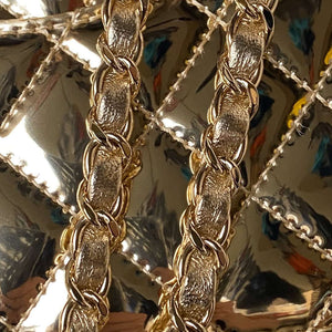 Chanel AS4648 Flap Bag & STAR COIN PURSE Mirror Calfskin Metallic Calfskin & Gold-Tone Metal Gold - Default Title - View 6