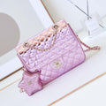 Chanel AS4649 BACKPACK & Star Coin Purse Metallic Calfskin & Gold-Tone Metal Purple - Default Title - View 1