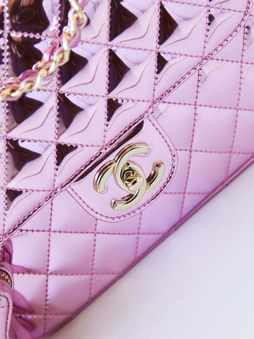 Chanel AS4649 BACKPACK & Star Coin Purse Metallic Calfskin & Gold-Tone Metal Purple - Default Title - View 2