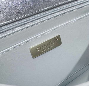 Chanel AS4649 BACKPACK & Star Coin Purse Metallic Calfskin & Gold-Tone Metal Silver - Default Title - View 8