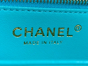 Chanel AS4654 Trendy CC Flap Bag With Top Handle Blue Lambskin Multicolor Logo - Default Title - View 8