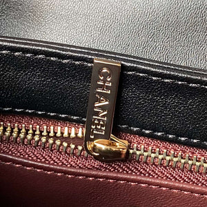 Chanel AS4654 Trendy CC Flap Bag With Top Handle Lambskin & Gold-Tone Metal Black - Default Title - View 8