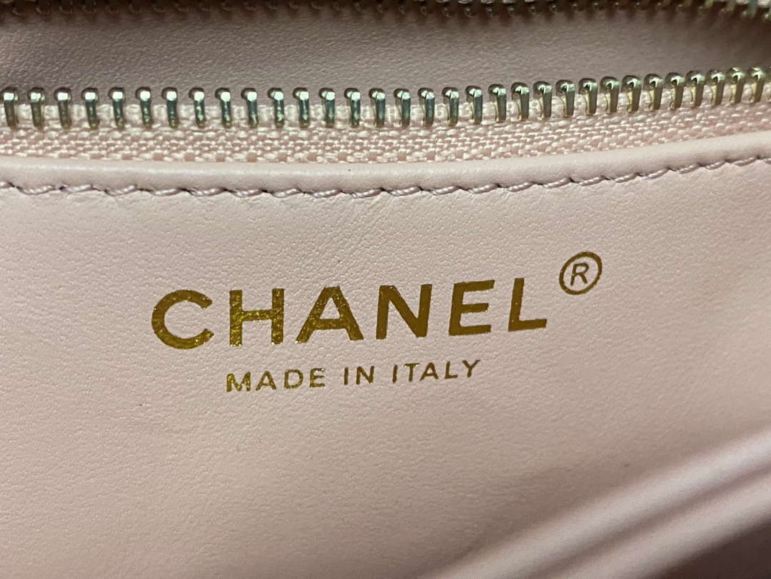 Chanel AS4654 Trendy CC Flap Bag With Top Handle Pink Lambskin Multicolor Logo - Default Title - View 8